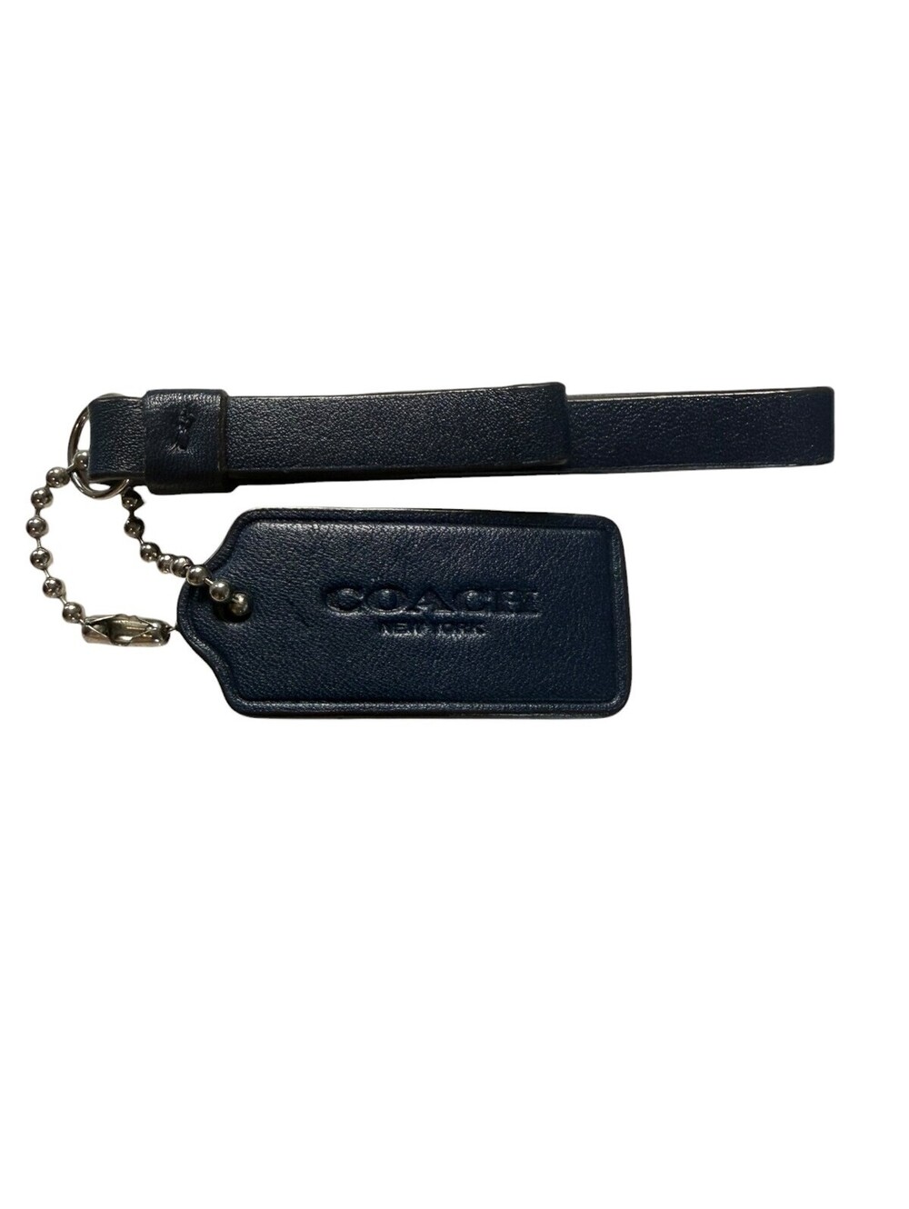 Coach Navy Blue Hangtag and Strap